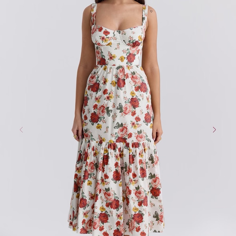 Floral Print Sleeveless Dress house of cb NWT